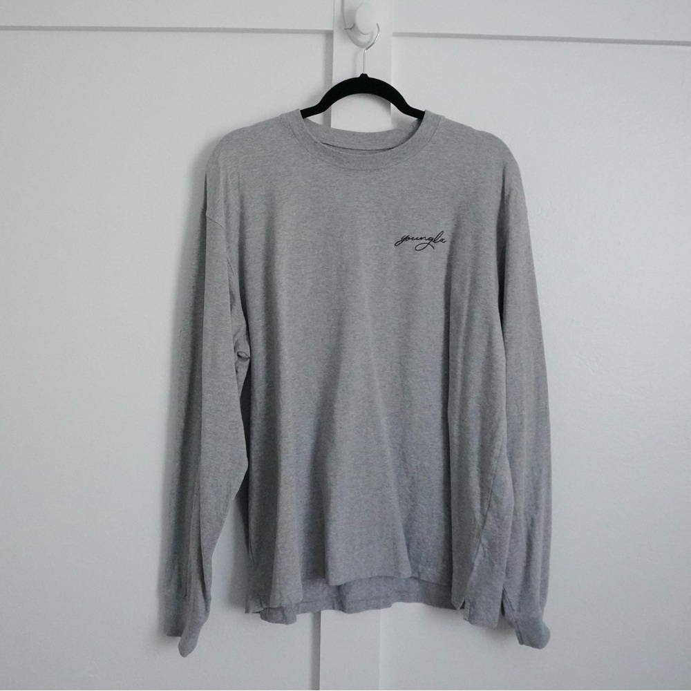 Youngla Men’s Grey Long Sleeve Tee